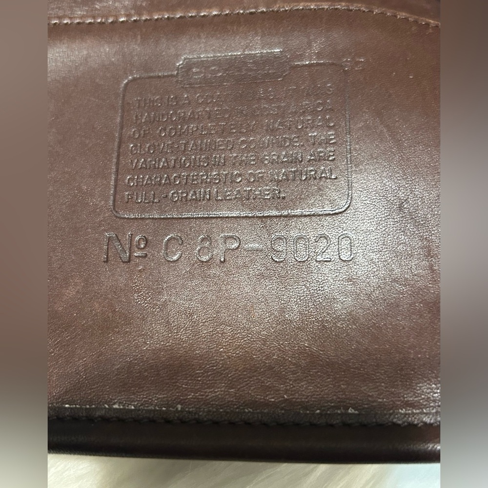 Coach VTG 1998 ERGO Mini Zip 9020 Mahogany Bag - Picture 12 of 16